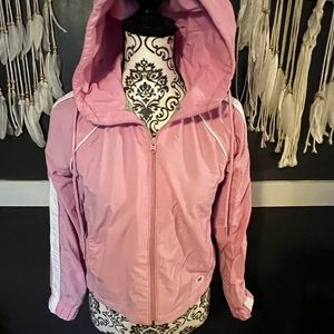 Last chance going to thrift 3-15 🎉Pink light weight spring jacket Abercrombie